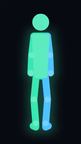 The in-app guide figure performing duck and bob